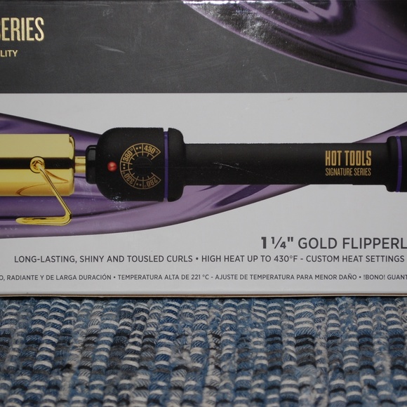 HOT TOOLS 1-1/4 IN GOLD FLIPPERLESS CURLING IRON main image 4